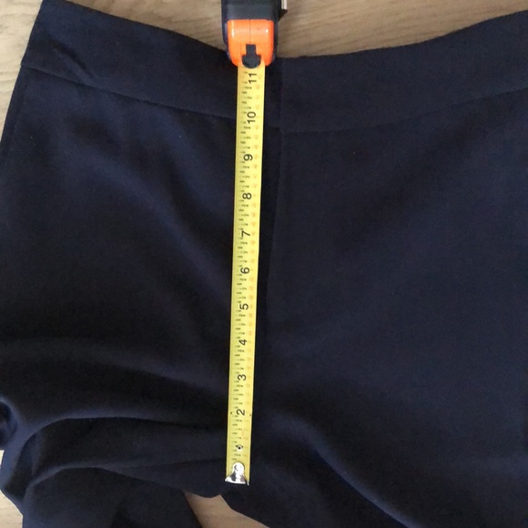 Navy crepe dress pant with sporty mustard & white side stripes - Picture 7 of 13